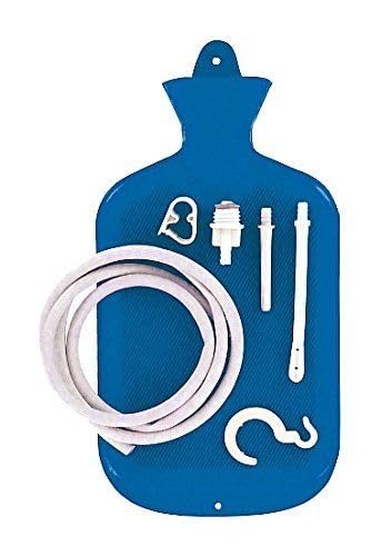 Enema System Kit with Hot Water Bottle Douche Bag Detox Weight Loss for Men Women Personal Care (Blue)