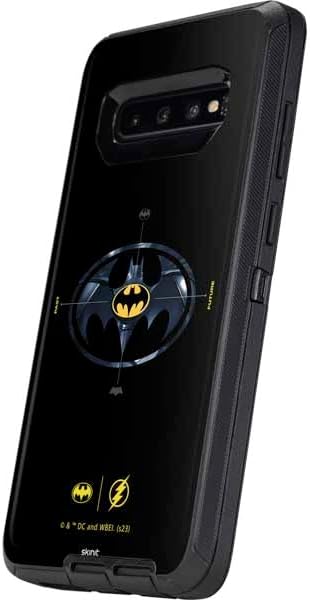 Skinit Decal Skin Compatible with OtterBox Defender Galaxy S10 - Officially Licensed Warner Bros The Flash Movie: Batman Multiverse Logos Design