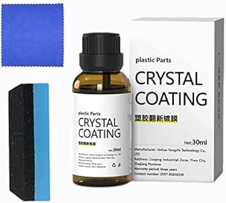 Plastic Parts Crystal Coating, Crystal Coating for Car, Plastic Parts Refurbish Agent, Easy to Use Car Refresher, Great Gloss Protection (1Pcs)