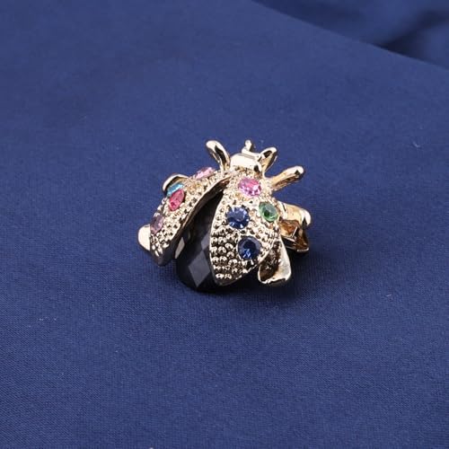 Image of FEELMEM Crystal Rhinestone Butterfly Brooch Pin Blue Color Butterfly Brooches for For Women Wedding /Banquet /Birthday Party
