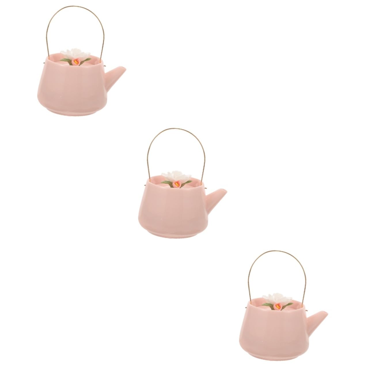 Gatuida 3piezas Tetera De Cerámica Vintage Diseño Floral Para Estufa Tetera De Kung Fu Para Aficionados y Principiantes Té