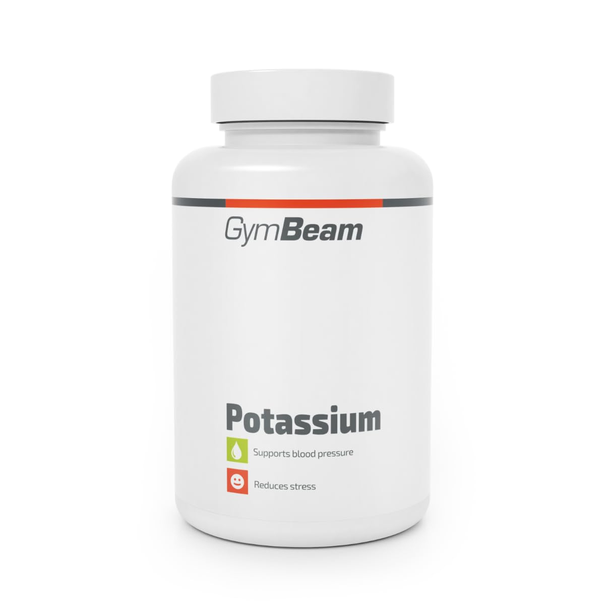 GymBeam Integratore di Potassio 60 cps, 300mg per Capsula, Citrato di Potassio per Funzionalità Mentali Ottimali e Normali Livelli di Pressione Sanguigna, Favorisce la Funzionalità Muscolare