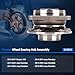 Autoround 512513 Wheel Hub and Bearing Assembly Compatible with Jeep Cherokee 2014-2023, Chrysler 200 2015-2017