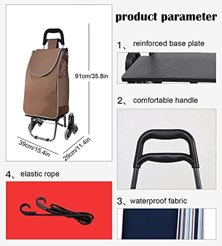 Einkaufstrolley Faltbarer Einkaufswagen Faltbarer Einkaufswagen Einkaufssackkarre Faltbarer Allzweckwagen Mit… – Bild 5