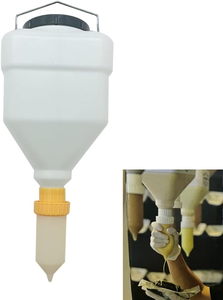 5.5L Sauce Bottle Squeeze Bottle Hanging Sauce Dispenser Large Diameter Sauce Squeeze Bottle Hanging Sauce Dispenser
