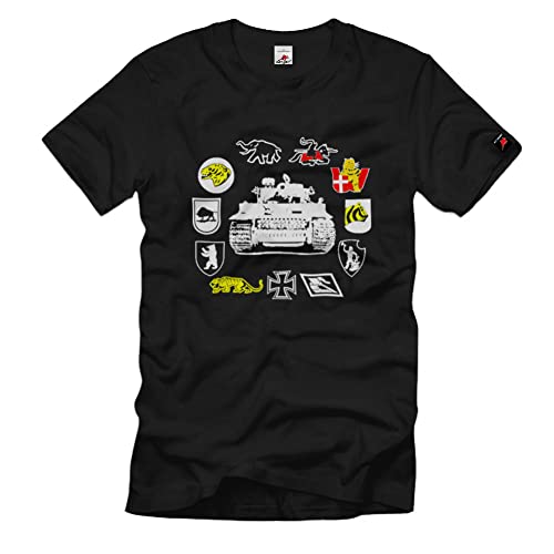 T-shirt Noir sPzAbt 1337 Batallion Troppe pour les passionnés de blindés