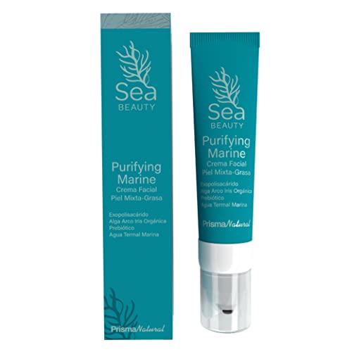 Prisma Natural Sea Beauty Purifying Marine Gesichtscreme für Mischhaut und Fett, 50 ml, natürliche Kosmetik, Anti-Aging, feuchtigkeitsspendend, für alle Hauttypen, Tag- und Nachtpflege