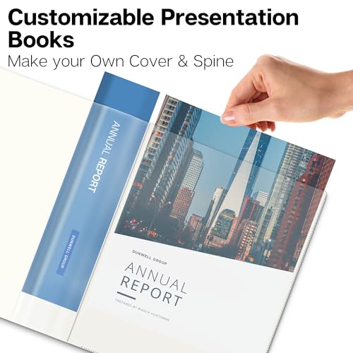 Dunwell Fichário com mangas de plástico – (Aqua, 1 unidade), livro de apresentação encadernado com 6