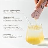 Marine Liquid Collagen 8000mg with Hyaluronic Acid, Keratin, & Vitamin C | 14 x 8000mg Hydrolysed Collagen Peptides Sachets | High Absorption Collagen Liquid Supplement by Free Soul - Image 4