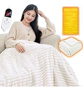 Amazon.co.jp : 【2025冬新登場・5way使用】電気毛布 掛け敷き兼用