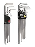 Wiha 66993 Inch and Metric Ball End Hex L-Key Sets, 2-Pack