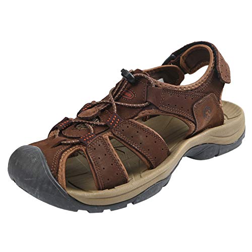 Northside Mens Trinidad Leather Sport Closed Toe Sandal