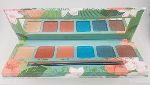 Trendbeauty Tropical Vibes 6 Summer Color Eye Shadow Palette & Brush