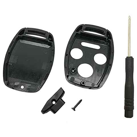 Horande 3+1 Buttons Key Fob Cover fits for Honda 2003-2007 Accord 2005-2006 CR-V Ridgeline Civic Fob Key Cover