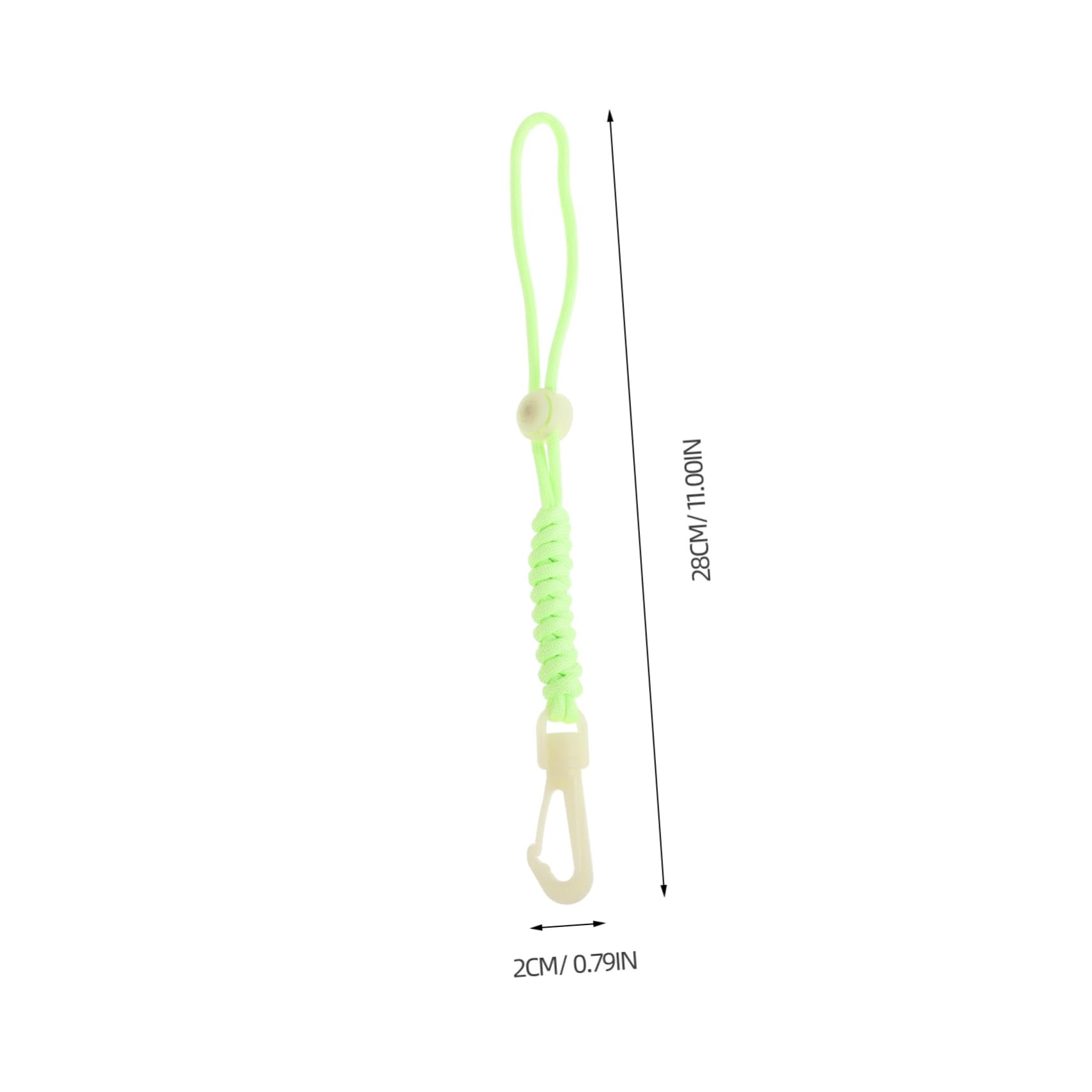 Kisangel Luminous Scuba Diving Lanyard Clip Durable Webbing Strap for Cameras Quick Release Buckle Enhanced Visibility for Night Lowlight Conditions