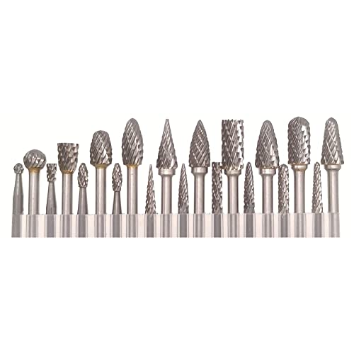 20Pcs Carbide Burr Set Die Grinder Bits 1/8