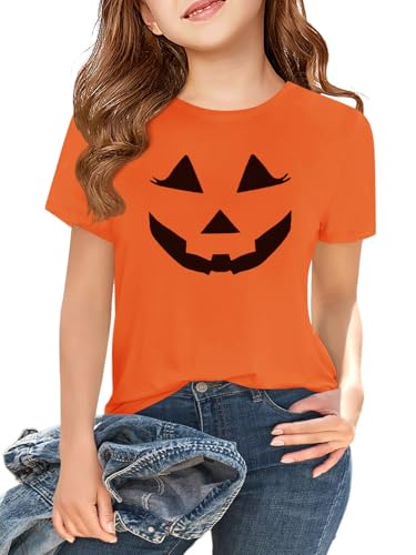 Image of Girls Short Sleeve T Shirts Kids Summer Tops Crewneck Tees 5-14 Years