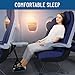 Everlasting Comfort Airplane Foot Hammock - Memory Foam Foot Rest for Plane Travel - Portable Foot Rest for Air Travel, Desk & Car - Airplane Essentials Foot Hammock for Plane Travel