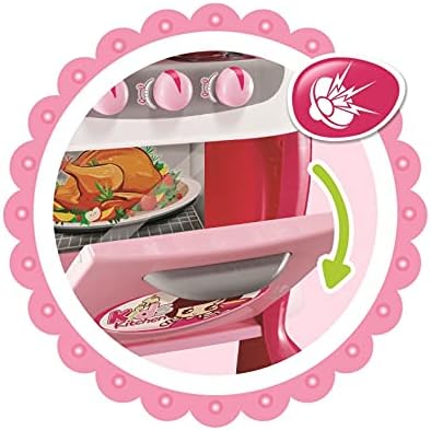 Vinsani® Pink Light & Sound Realistic Kitchen Counter Food Cooking Display Model Children Kids Little Chef Pretend Role Play Toy Set for Children Kids Girls Ages 3 year old +