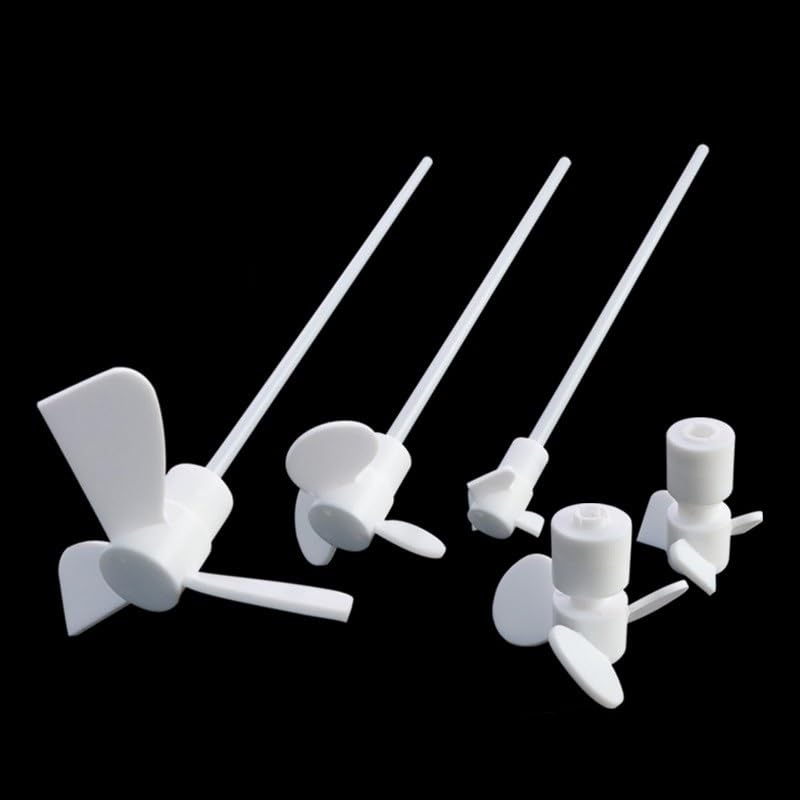 High Temperature Resistant PTFE Stirring Paddle - 300-500mm Propelled Three-Blade Stirring Rod for Laboratory Use(500x80x8mm)