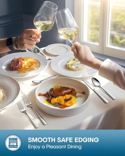 Stapava 20 Piece Silverware Set, Food-Grade Stainless Steel Flatware Sets for 4 Mirror Polished Cutlery Utensil Sets Include Dinner Knives Spoons and Forks Set Dishwasher Safe for Home Restaurant #5