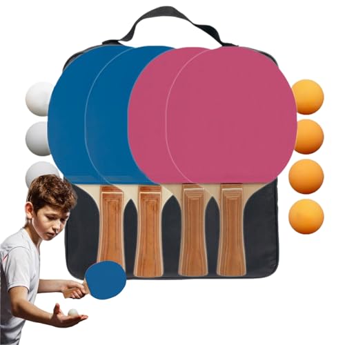 Jeu de tennis de table et balles d'entraînement pour intérieur et extérieur