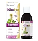 DRASANVI Slimina | Extractos Vegetales Reforzados con L-Carnitina, Fibra y Vitaminas |Cola de Caballo + Alcachofa + Té Verde | Ayuda a Eliminar Líquidos y a un Correcto Metabolismo| 250 ml