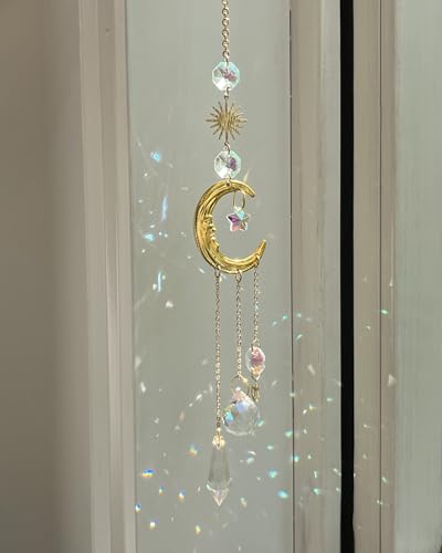 Suncatchers for Windows Moon Sun Catcher Crystal Prism