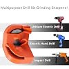 Portable Electric Drill Grinder & Tool Sharpener: Unleash DIY Creativity for Families with Power for 2-16mm Drills, Bits, Chainsaws - Bond in Home Workshops (8300 r/min) (Orange)