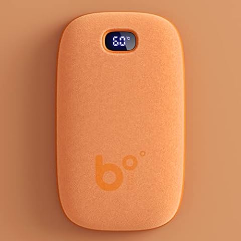JISULIFE Hand Warmers Rechargeable, 【9000mAh】Soft Fabric Surface Hand Warmers , 2 in 1 USB Hand Warmer & Power Bank Outdoors/ Hunting/ Skiing/ Hiking/ Winter Sports - White Cover