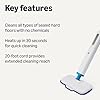 Amazon Basics Steam Mop for Hard Floor Cleaning with 20-Foot Cord, 3 Washable Pads, White