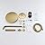 Shower System, Brushed Gold Shower Faucet Set Contain High Pressure 12 inch Round Rain Shower Head with Handheld, Wall Mounted Golden Brush Rainfall Shower Mixer Combo Set for Bathroom