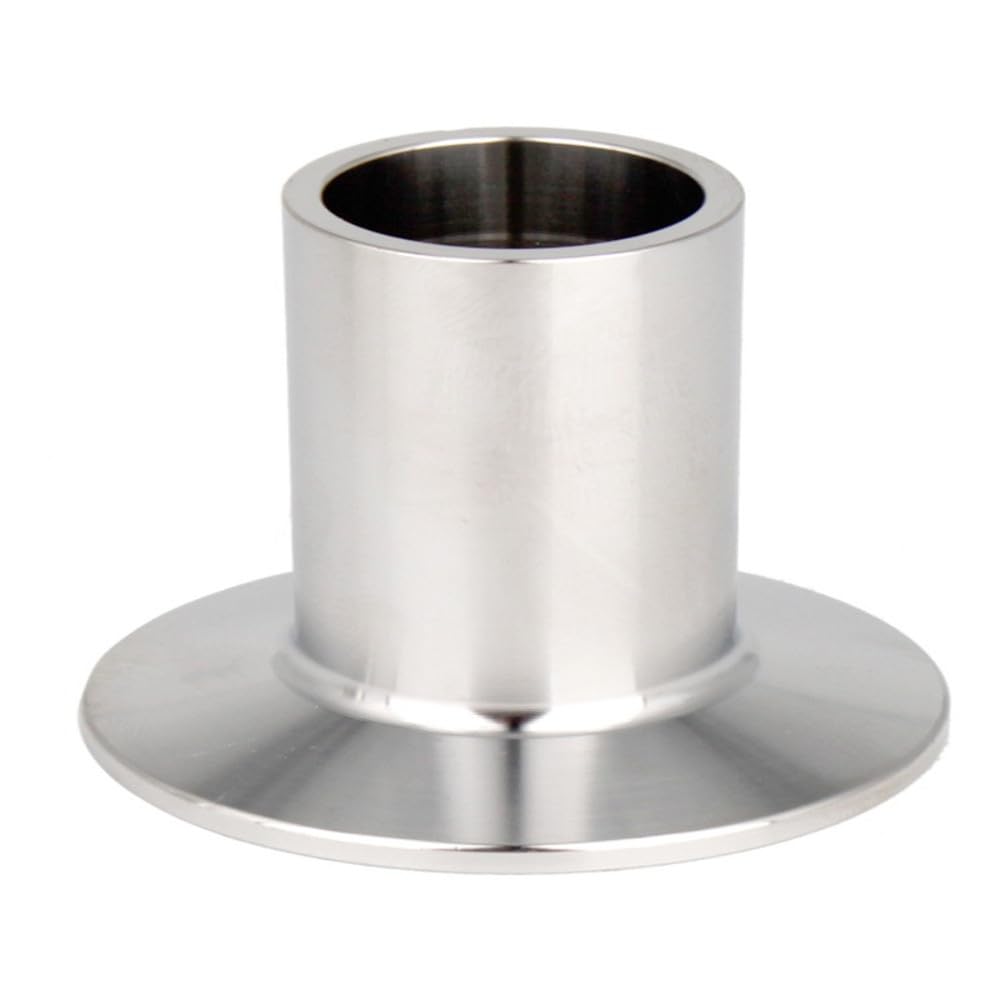 Ktucn Other 19Mm 25Mm 32Mm 38Mm 51Mm 63Mm 76Mm 102Mm Sanitary Ss304 Stainless Steel Tri Clamp Long Weld Ferrule Welding Pipe, Height 50Mm,,57Mm X Ferrule 77.5