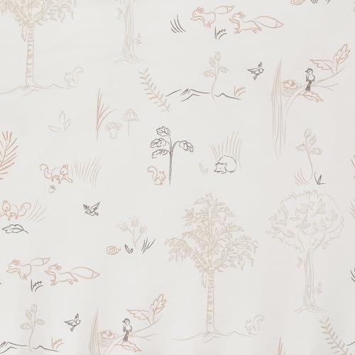 Image of Lambs & Ivy Treetop Fox Woodland Breathable Cotton Fitted Crib /Toddler Sheet