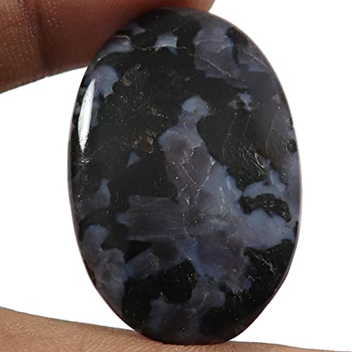 Cabochon ovale en jaspe naturel haut de gamme Gabbro Qi63 de 42,2 carats poli main - 2