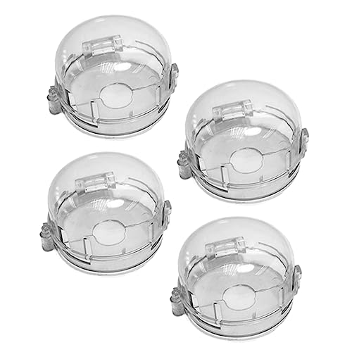 Hohopeti 4Pcs Gas Cooker Safety Covers Childproof Stove Knob Protectors Gas Knob Guards Design for Safety Prevents Accidental Activation and Gas Leakage