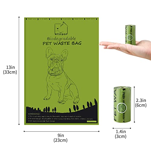Atifbop Biodegradable Dog Poop Bags 360 Counts 24 Rolls, Leak Proof And Thicken (Scented) #TOP1