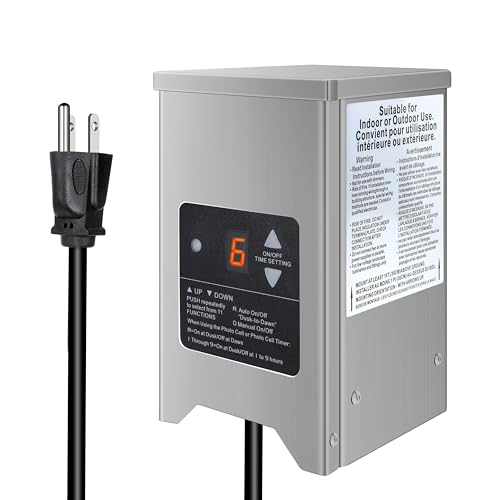 Brilliantool 150W Low Voltage Landscape Transformer, 120V AC to 12V/15V