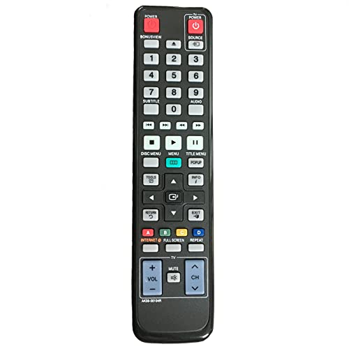 New Ak59-00104R Replaced Remote For Samsung Blu-Ray Dvd Disc Player Bd-C6500 Bd-C5500 Bd-D6500/Za Bd-D6100C/Za Bd-P1580 Bd-P1590M Bd-P1595 Bd-P1600 Bd-C6800/Xaa Bd-C6600/Xaa Bd-C6900 #TOP2