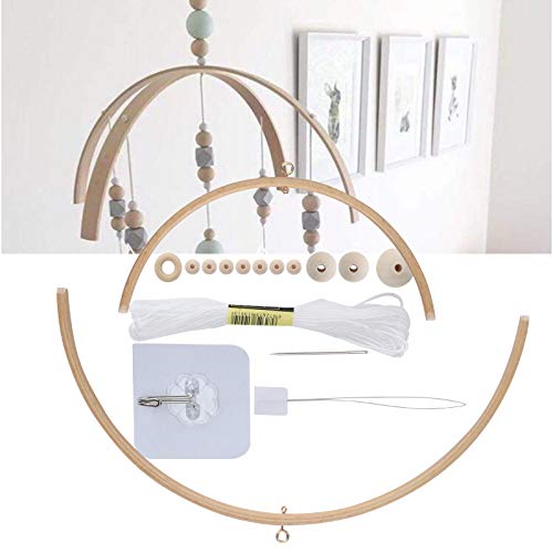 Diy Baby Crib Mobile, Handmade Wood Bed Bell Nordic Style Beads Chimes Baby Photography Props Home Decor Gift #TOP27