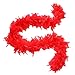 Cynthia's Feathers 65g Chandelle Feather Boas Over 80 Colors & Patterns to Pick Up (Red)