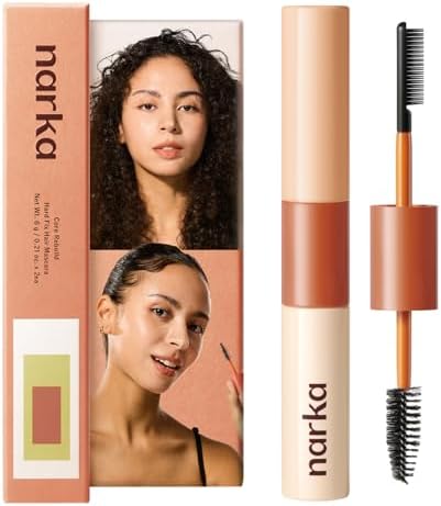 Hard Fix Hair Mascara & Fly away Stick – Strong Hold Taming Wand for Baby Hairs & Dual-Brush Hair Finishing Stick for Slick Back & Updos, Non-Greasy, Easy-Wash