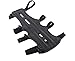 Santu Cowhide Archery Arm Guard,Contain Four Adjustable Straps,Black