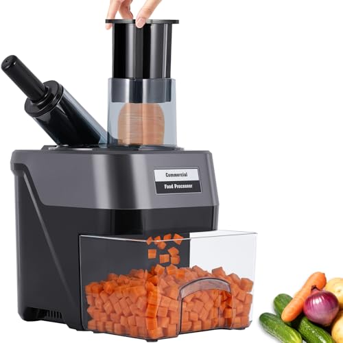 YUCHENGTECH Coupe-légumes Électrique 3 en 1 Decoupe Legumes en Cube Électrique 9mm Coupe en...