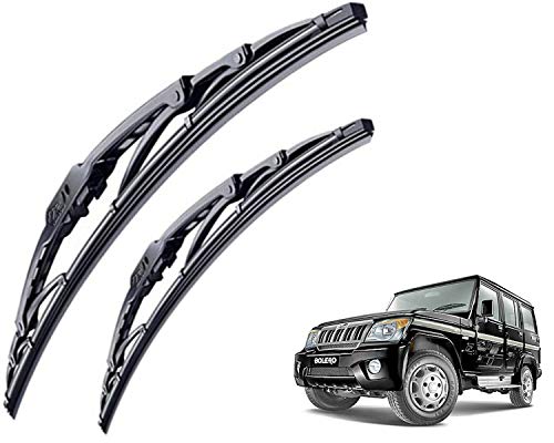 Image of WolkomHome High Performance OE Car Wiper Blade Replacement set of 2 Pc Right 16 inch Left 16 inch for Mahindra Bolero