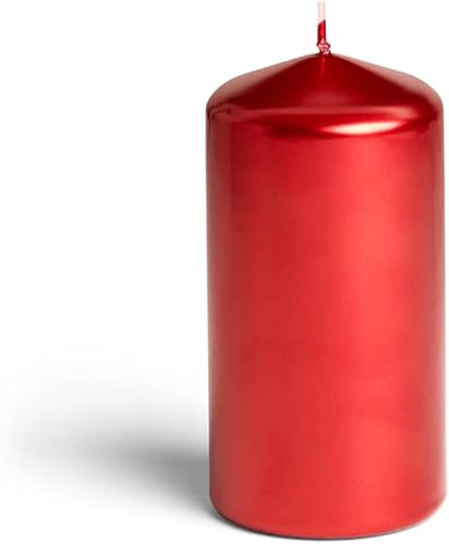 Miniatura 7 de Bask - Juego de velas de pilar con cono metálico de 3 x 6 pulgadas, sin goteo, sin perfume, en plata metálica para decoración del hogar, relajación