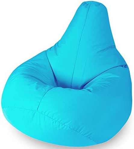 Beautiful Beanbags Highback Beanbag for Kids Indoor or Outdoor Bean Bag for Children - Water Resistant - Kids Lounge Chair - Home or Garden Bean Bags 35 Inches - Manufactured in UK - Aqua