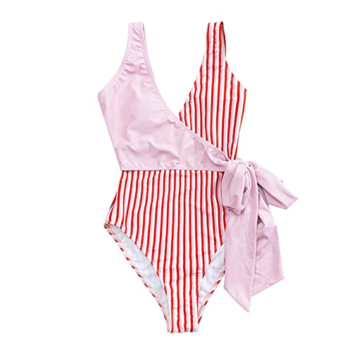 Maillot de bain gainant pour femme rose une pièce à motif floral S