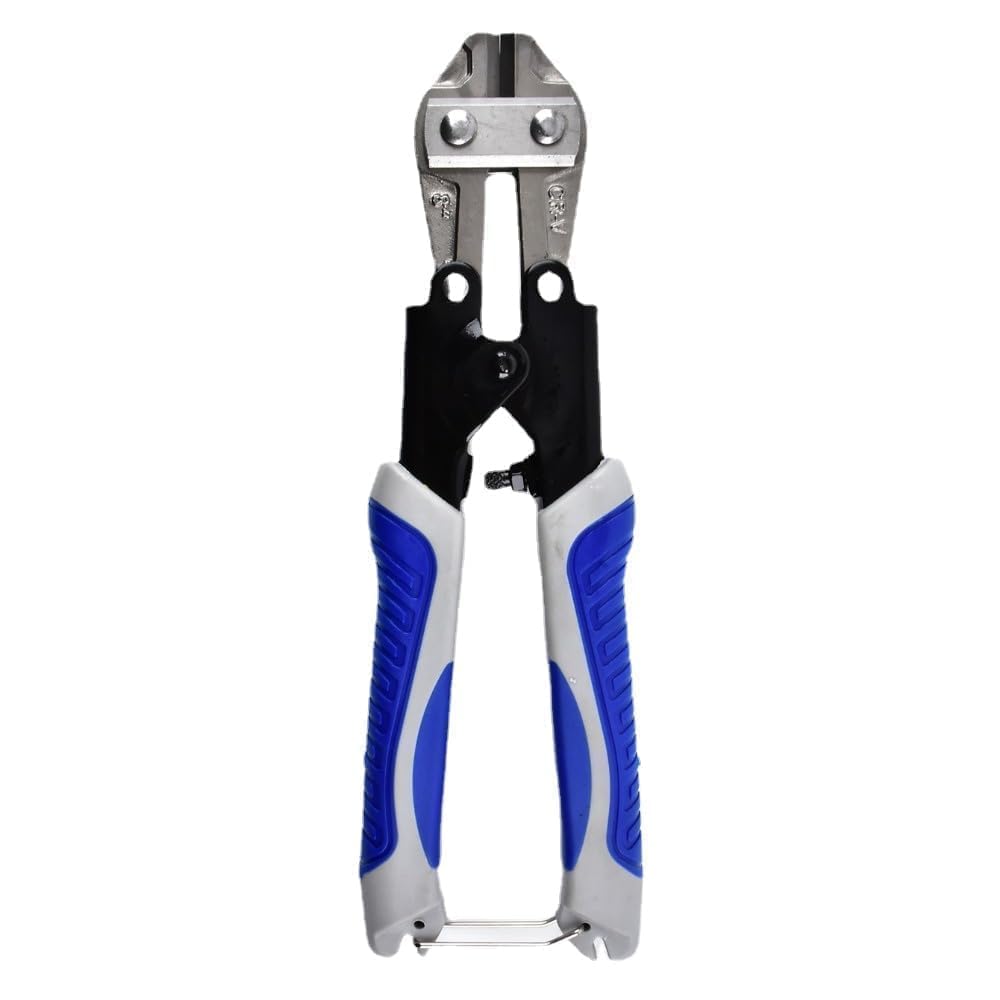 8" Mini Bolt Cutter - Cr-V Steel,Ergonomic Soft Non-Slip Grip,Safety Lock,for Small Screws,Hooks,Fence,Mini Wire Cutters Heavy Duty