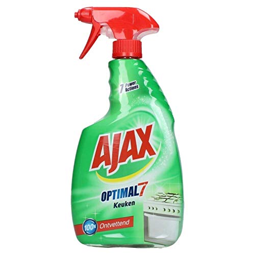 Dégraissant de cuisine Ajax Optimal 7 puissant lot de 6 flacons pulvérisateurs 750ml